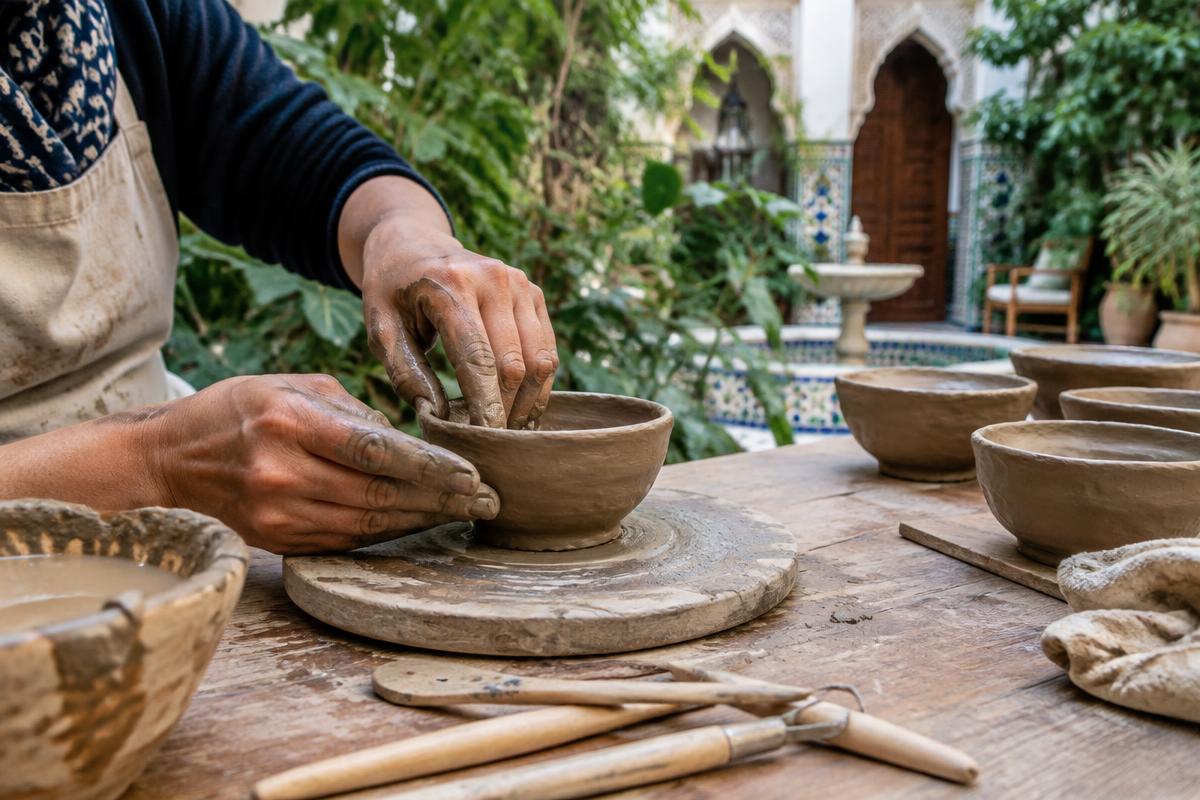 Shape the clay